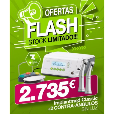 Implantmed Classic SI 923 Kit A sin luz +2 contra-angulos Implantmed Classic SI 923 Kit A sin luz +2 contra-angulos