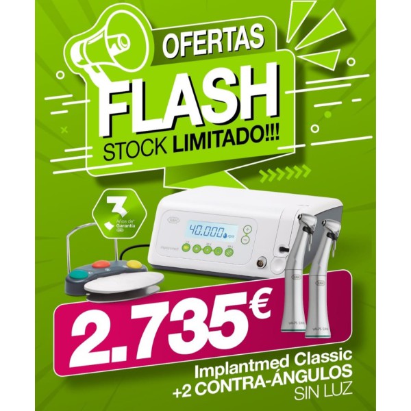 KIT Implantmed Classic SI 923 Kit A sin luz +2 contra-angulos